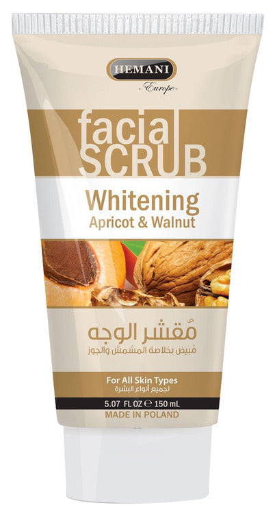 Hemani Whitening Facial Scrub (Apricot & Walnut) 150 ML