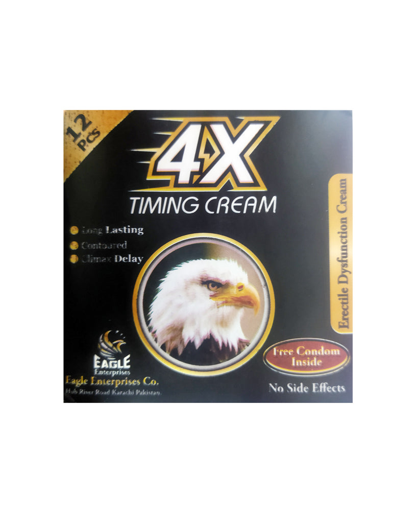 4X Timing Cream (with 12 Condoms)