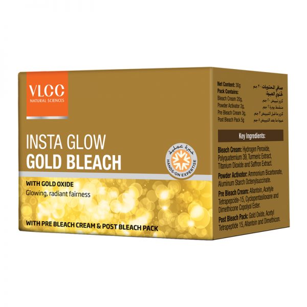 VLCC Insta Glow Gold Bleach Kit With Gold Oxide