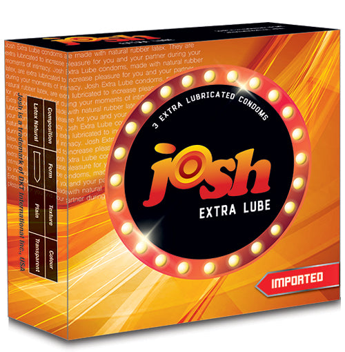 Josh Extra Lube  Condoms 3 Pieces