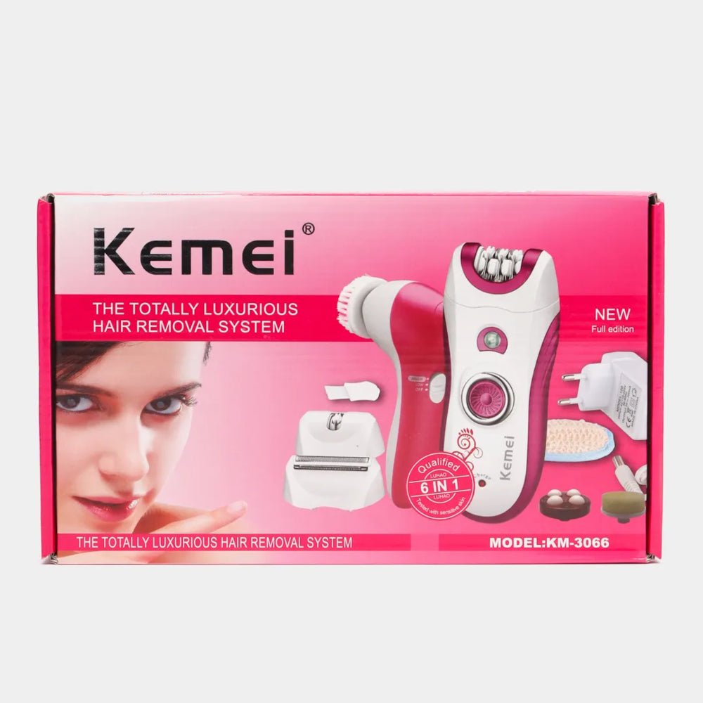 Kemei 6-in-1 Epilator Hair Removal System KM-3066