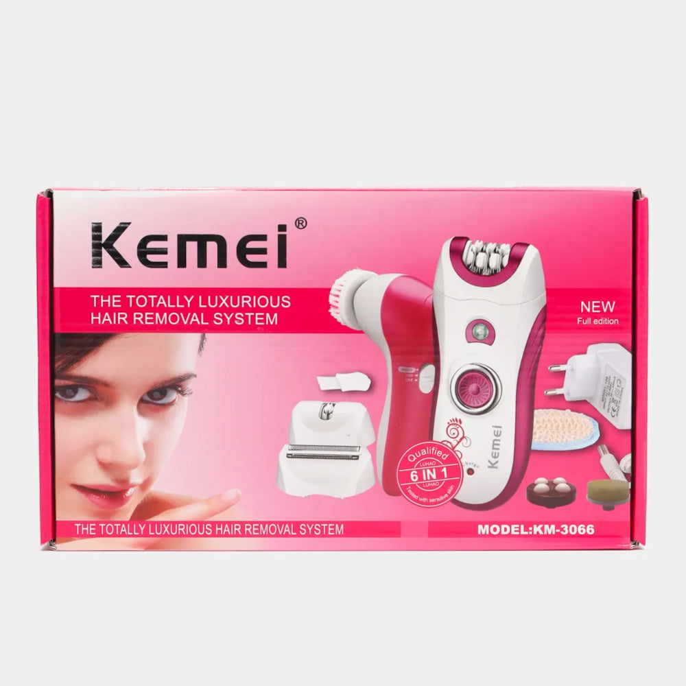 Kemei 6in1 Epilator Hair Removal System KM3066 Rozzana.pk