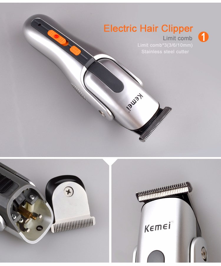 Kemei 8 in 1 Grooming Kit Hair Clipper Nose Trimmer KM-680A