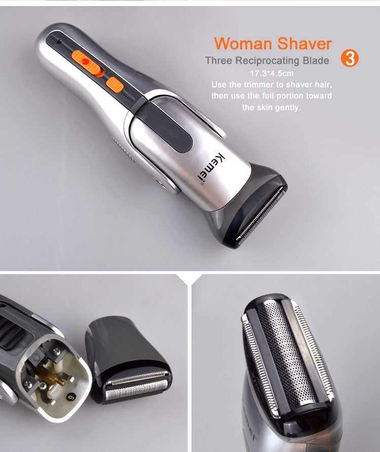 Kemei 8 in 1 Grooming Kit Hair Clipper Nose Trimmer KM-680A