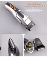 Kemei 8 in 1 Grooming Kit Hair Clipper Nose Trimmer KM-680A