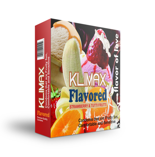Klimax Flavored 2Pcs - Strawberry Condoms