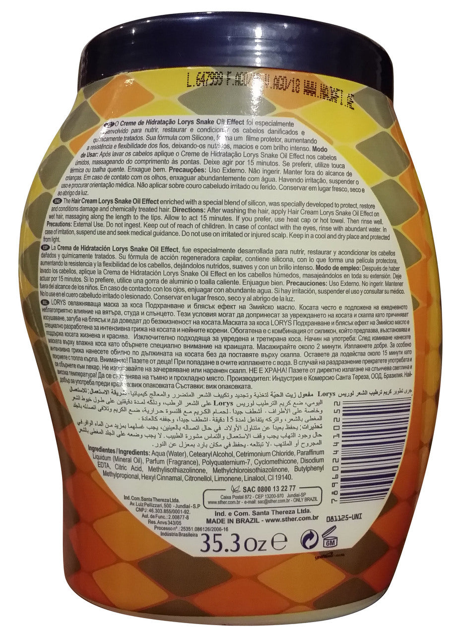 Lorys Snake Oil Deep Moisturizing Hair Cream 1 KG – Rozzana.pk