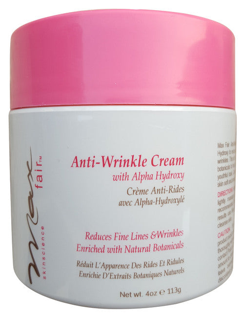 Max Fair Anti Wrinkle Cream With Alpha Hydroxy 113 GM