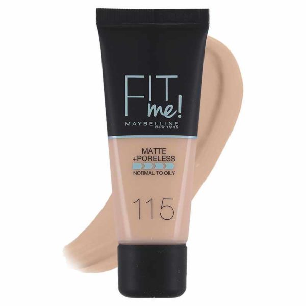 Clearance Maybelline Fit Me Foundation Normal To Oily 115 Ivory 30 ML