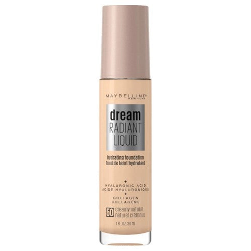 Clearance Maybelline Dream Radiant Liquid Foundation 50 Creamy Natural