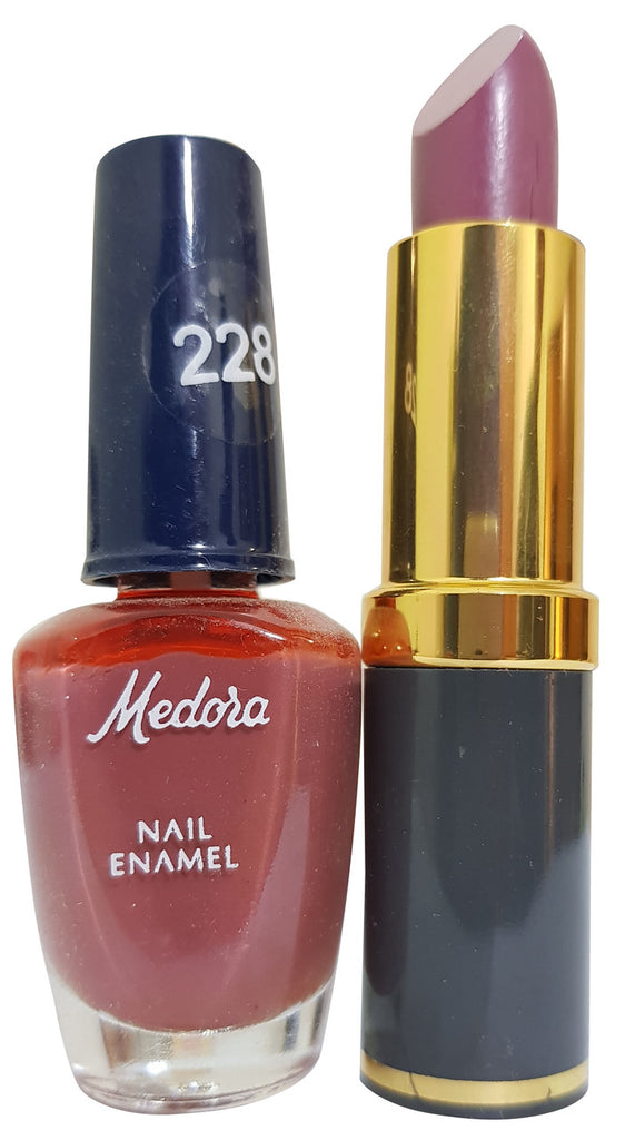 Medora Lipstick and Nail Polish Pair Pack (Multiple Shades)