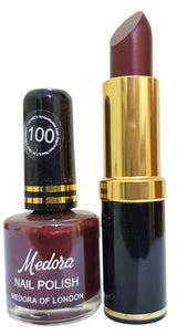 Medora Lipstick and Nail Polish Pair Pack (Multiple Shades)