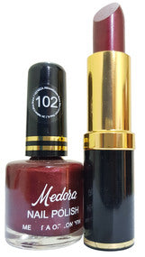 Medora Lipstick and Nail Polish Pair Pack (Multiple Shades)