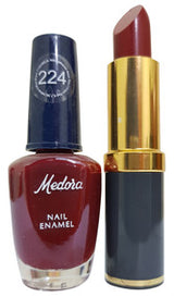 Medora Lipstick and Nail Polish Pair Pack (Multiple Shades)