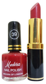 Medora Lipstick and Nail Polish Pair Pack (Multiple Shades)