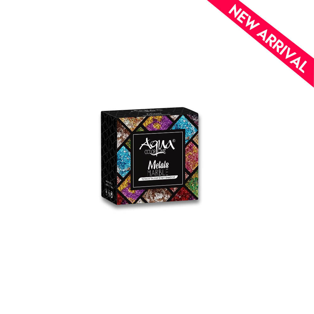 Aqua Color Line Metals Marble Teracotta Glitter Eyeshadow