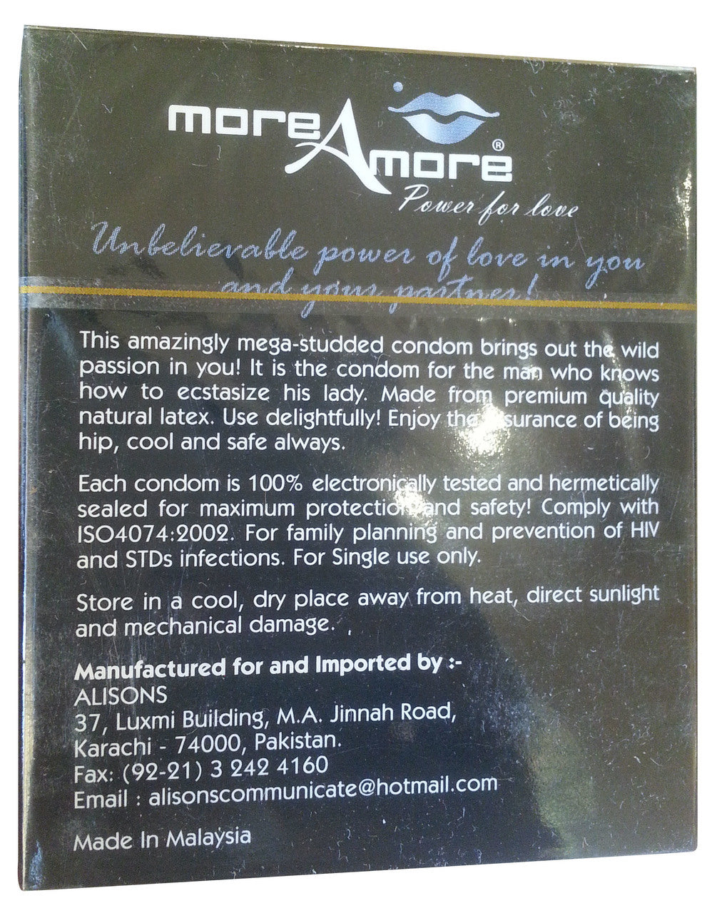 More Amore Extra Special Condoms 3 Pieces