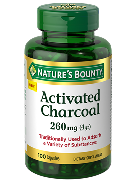 Nature's Bounty Activated Charcoal 260 MG 100 Caps