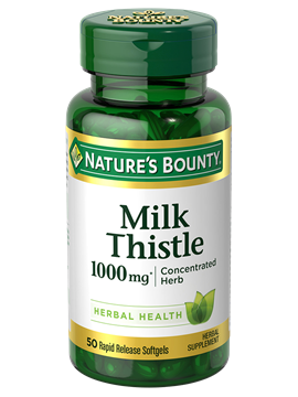 Nature's Bounty Milk Thistle 1,000 MG 50 Rapid Release Softgels