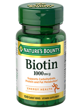 Nature's Bounty Biotin 1000 MCG 100 Coated Tabs