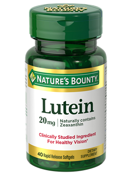 Nature's Bounty Lutein 20 MG 40 Rapid Release Softgels