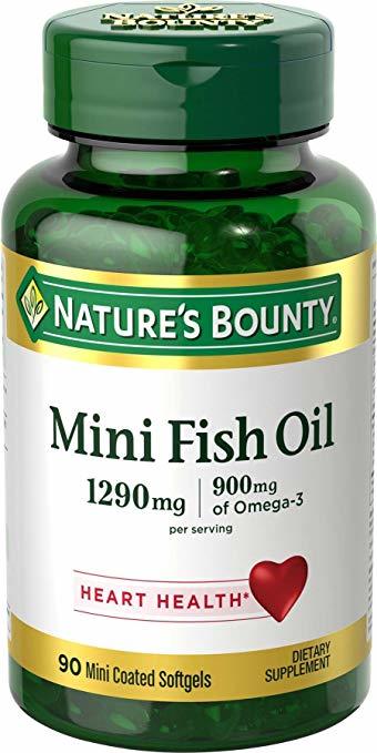Nature's Bounty Mini Fish Oil 1290 MG (90 Coated Softgels)