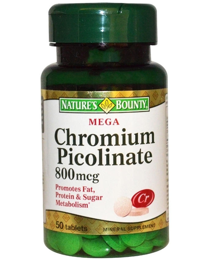 Nature's Bounty Chromium Picolinate 800 MCG 50 Tab