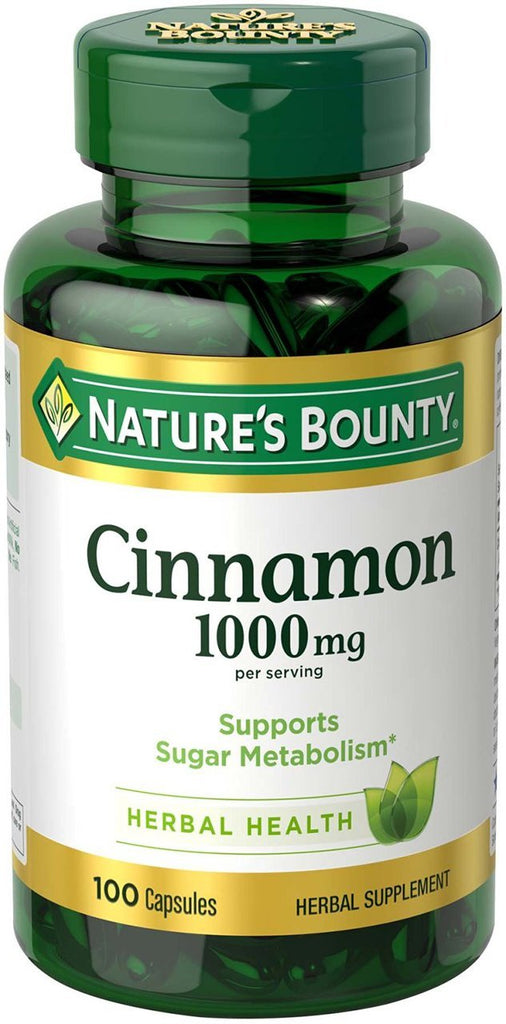 Nature's Bounty Cinnamon 1000 MG 100 Cap