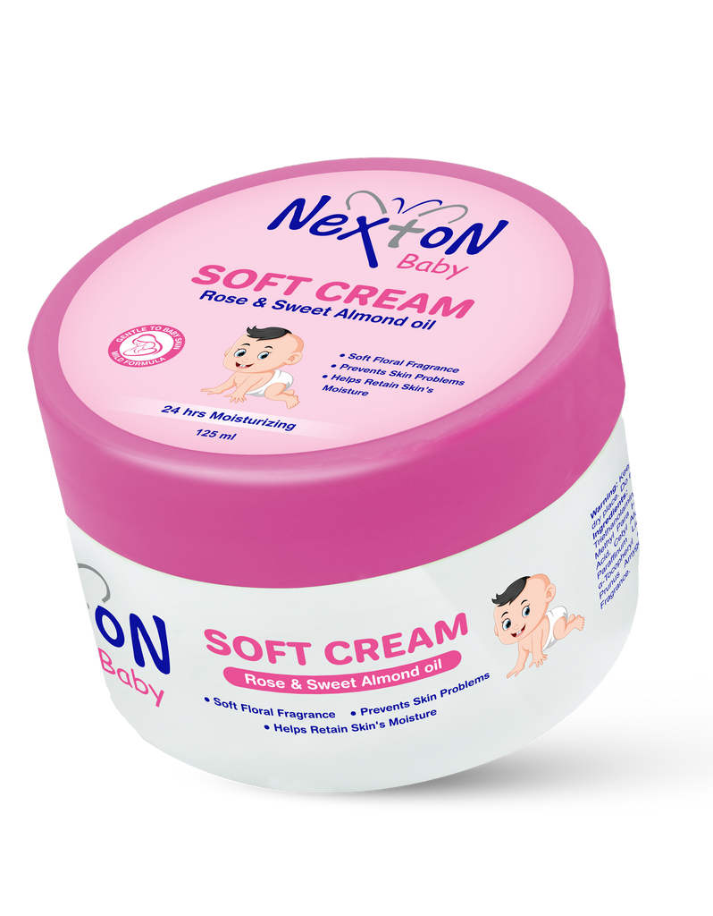 Nexton Baby Soft Cream Rose & Sweet Almond Oil 125 ML