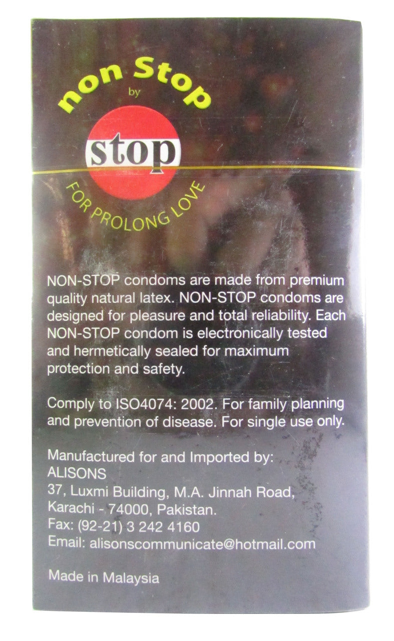 Non-Stop Long Love Condom 12 Pieces