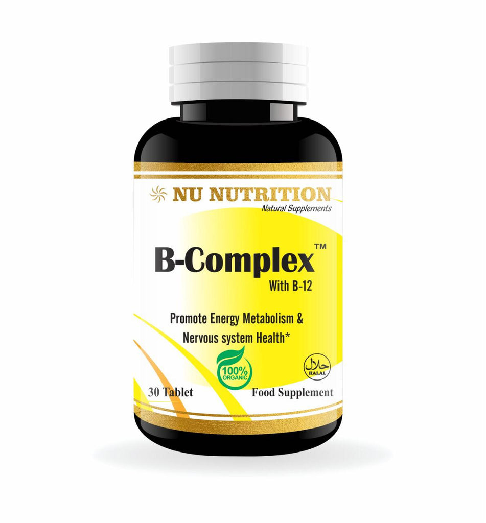 Nu Nutrition B-Complex with B-12 30 Tablets