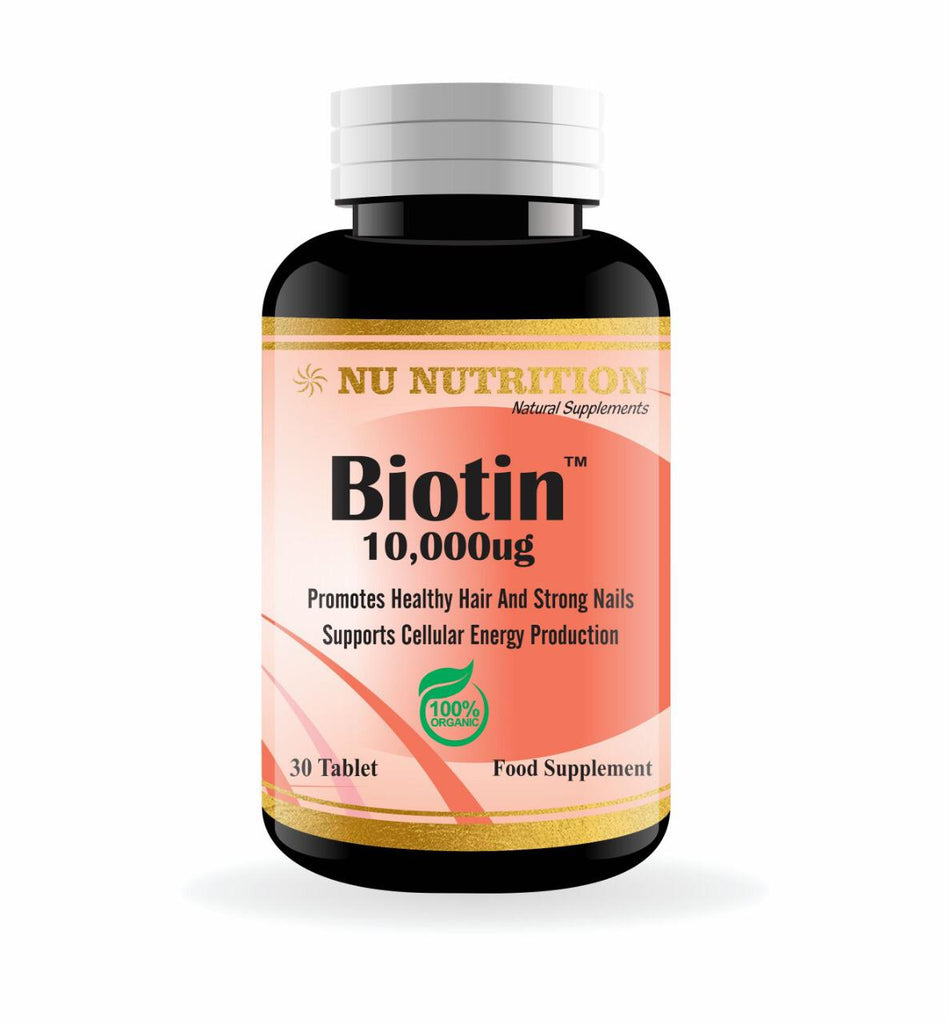 Nu Nutrition Biotin 10,000µg 30 Tablets