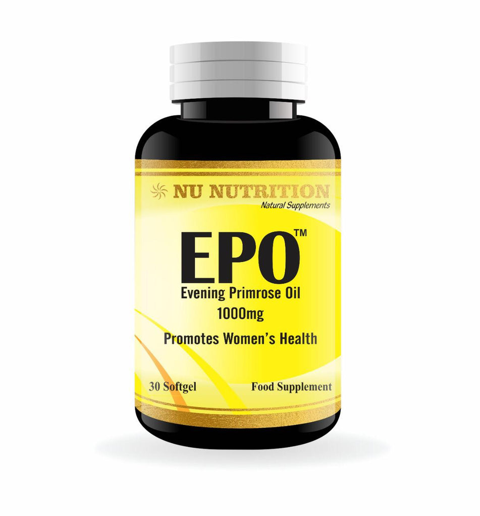Nu Nutrition Evening Primrose Oil (EPO) 1000mg 30 Softgels