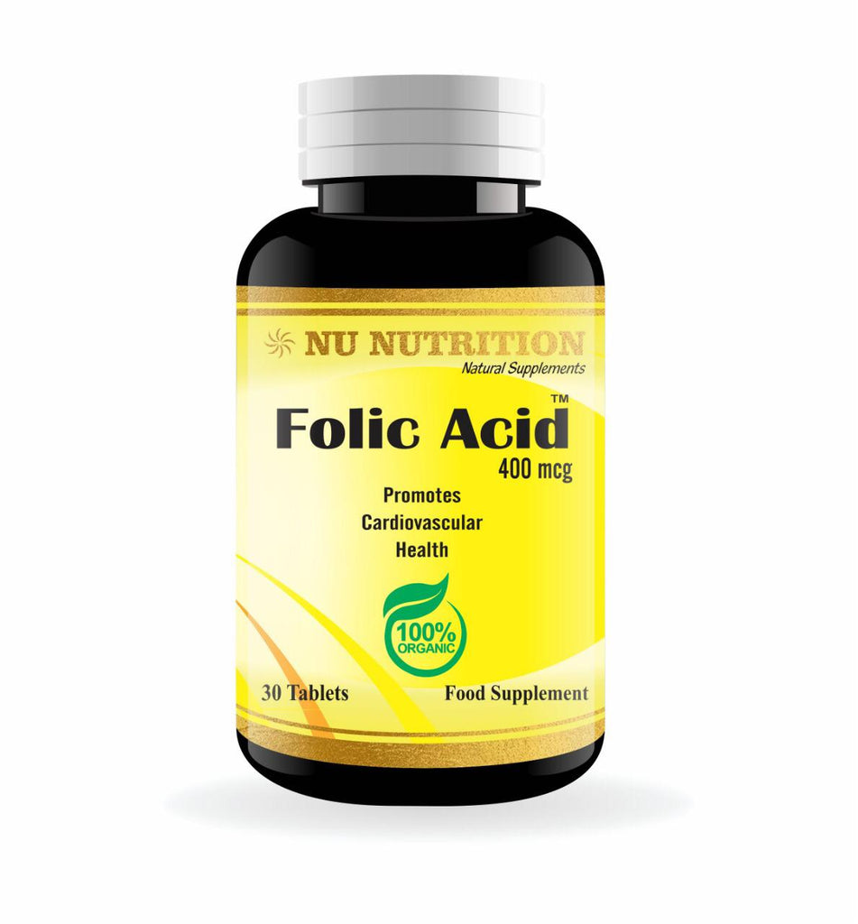 Nu Nutrition Folic Acid 400 mcg 60 Tablets