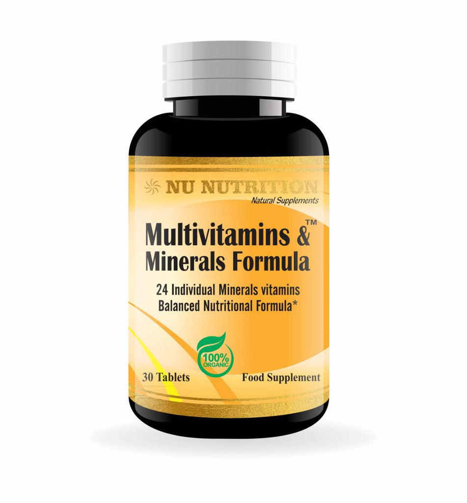 Nu Nutrition Multivitamin & Minerals Formula 30 Tablets