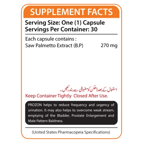 Nutrifactor Prozon Saw Palmetto