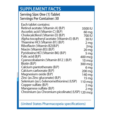 Nutrifactor Vitamax One A Day Multivitamins For Men