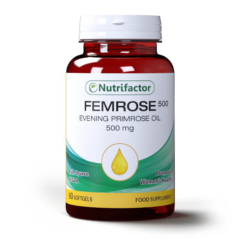 Nutrifactor Femrose 500 Evening Primrose Oil 60 Softgel