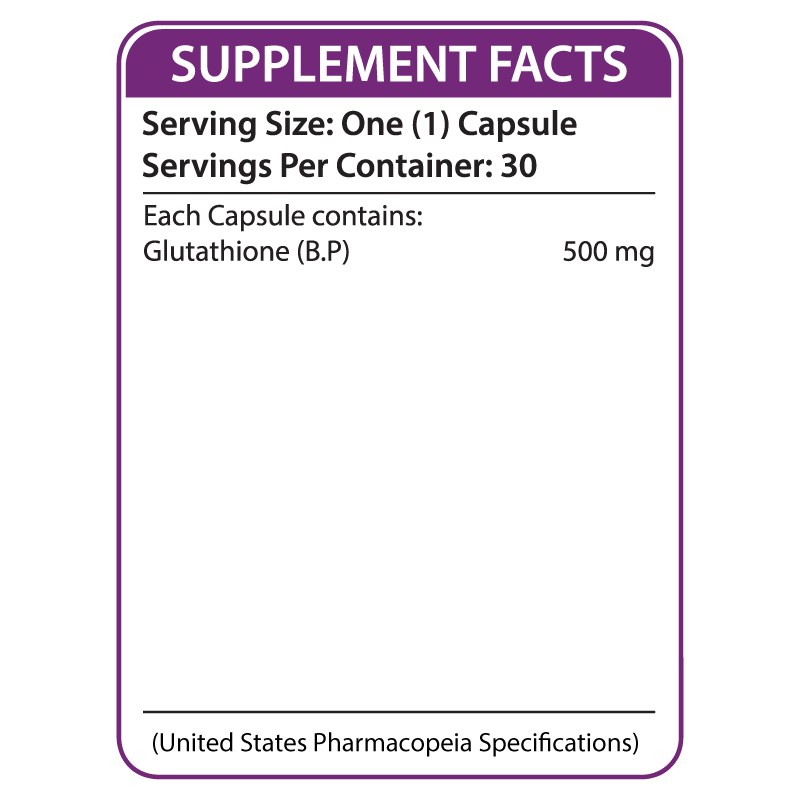 Nutrifactor Glutazon Glutathione 500 MG 30 Capsules –