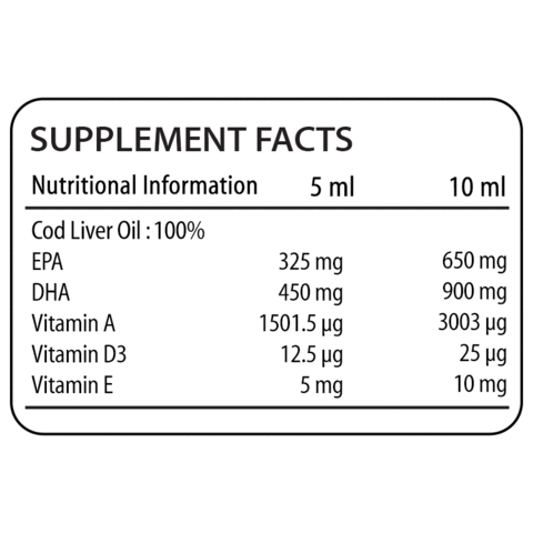 Nutrifactor Icelandic Cod Liver Oil 150 ML