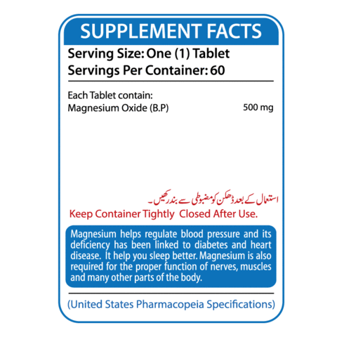 Nutrifactor Magnesium 500 MG 60 Tab