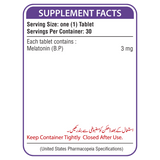 Nutrifactor Melatonin 3 MG Natural Sleep Aid