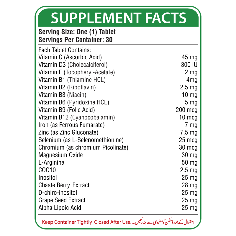 Nutrifactor Nuception Women's Fertility 30 Tabs