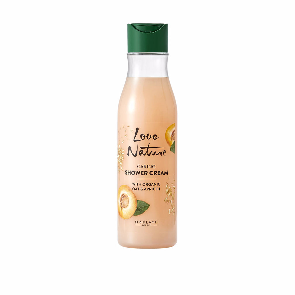 Oriflame Love Nature Caring Shower Cream with Organic Oat & Apricot 250 ML