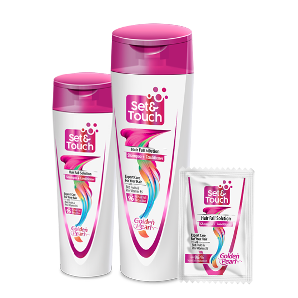 Golden Pearl Set & Touch – Hair Fall Solution Shampoo + Conditioner