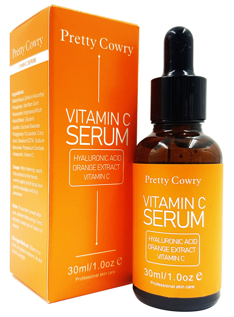 Pretty Cowry Vitamin C Serum , Hyaluronic Acid with Orange Extract - 30ml