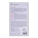 Rica Face Wax Strip For Dry Skin Strawberry 20 Strips