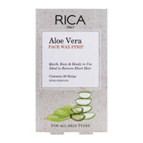 Rica Face Wax Strip for All Skin Types Aloe Vera 20 Strips