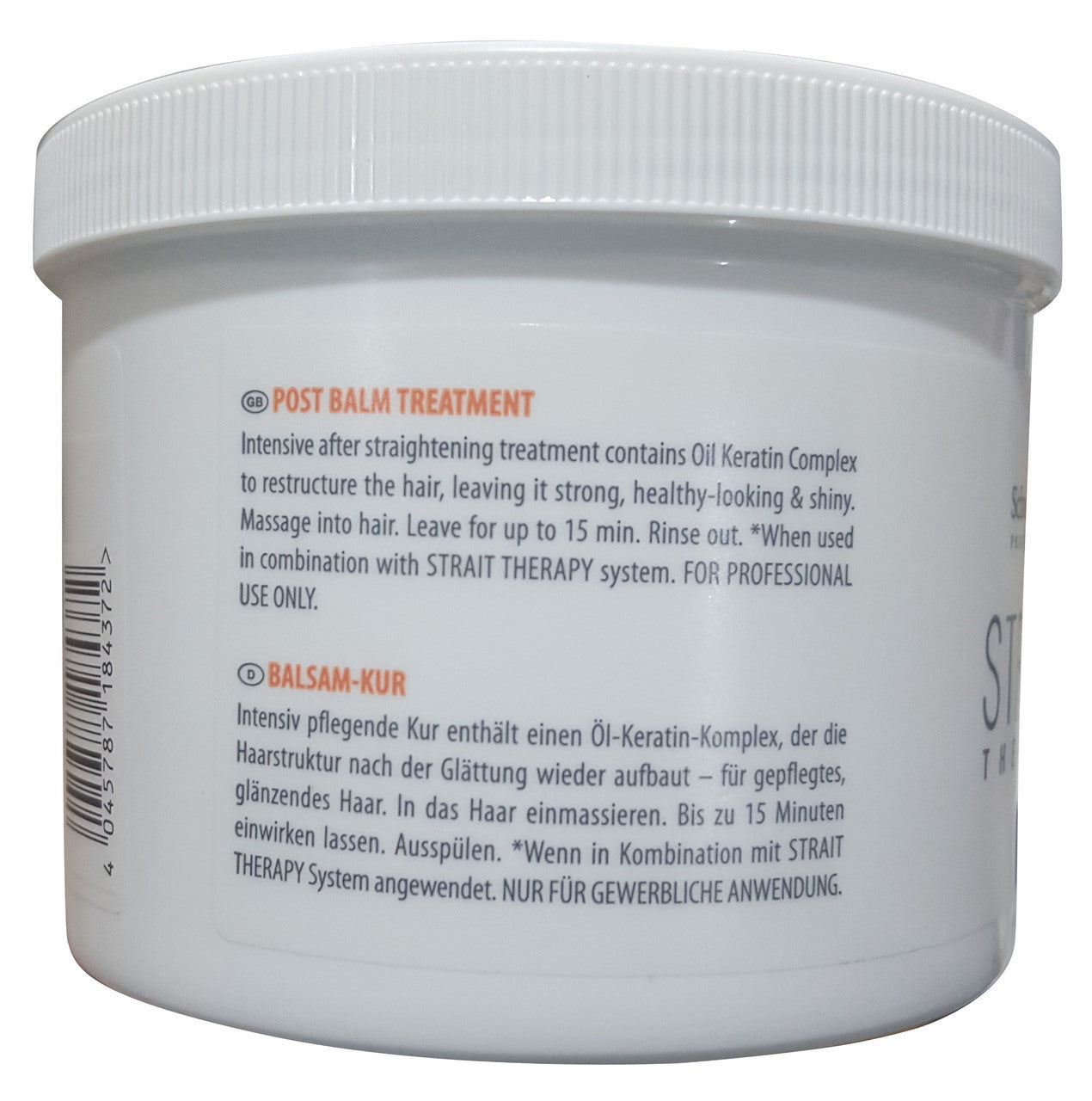 Schwarzkopf Strait Therapy Post Balm Treatment Masque 500 ML