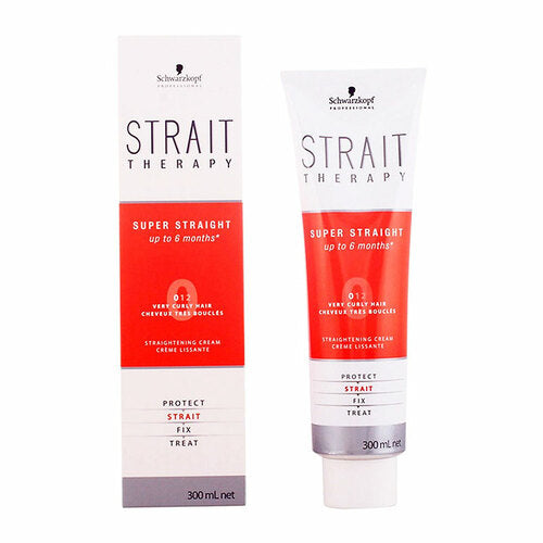 Schwarzkopf Strait Therapy Hair Straightening Cream 0 (For Very Curly Hair) 300 ML